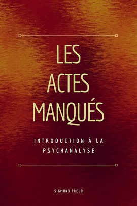 Cover image for Les Actes Manqués