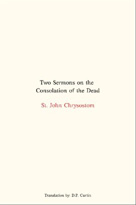 Cover image for Two Sermons on the Consolation of the Dead