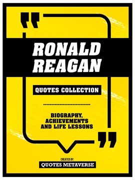 Cover image for Ronald Reagan - Quotes Collection