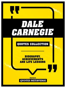 Imagen de portada para Dale Carnegie - Quotes Collection