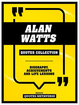 Cover image for Alan Watts - Quotes Collection