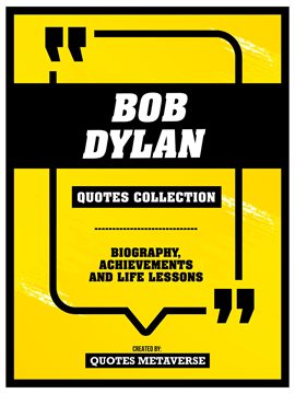 Cover image for Bob Dylan - Quotes Collection