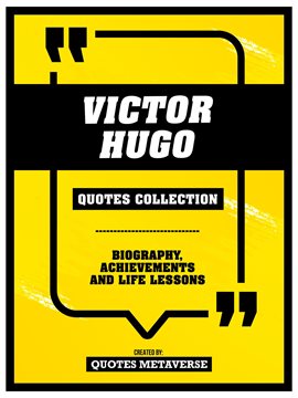 Cover image for Victor Hugo - Quotes Collection