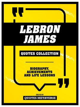 Cover image for Lebron James - Quotes Collection