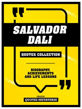 Cover image for Salvador Dali - Quotes Collection