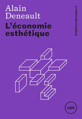 Cover image for L'économie esthétique