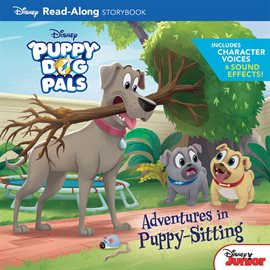Cover image for Puppy Dog Pals Read-Along Storybook: Adventures in Puppy-Sitting