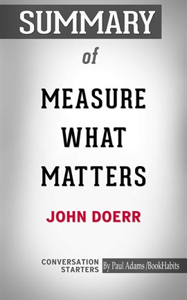 Cover image for Summary of Measure What Matters
