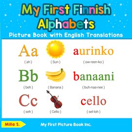 My First Finnish Alphabets Picture Book With English Translations