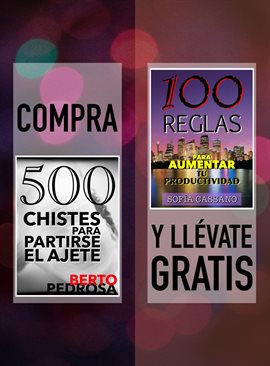 Cover image for Compra "500 Chistes para partirse el ajete" y llévate gratis "100 Reglas para aumentar tu product