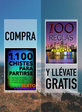 Cover image for Compra "1100 Chistes para partirse" y llévate gratis "100 Reglas para aumentar tu productividad"