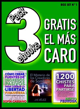 Cover image for Pack 3 ebooks, Gratis el más caro. Box Set nº1