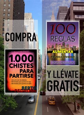 Cover image for Compra "1000 Chistes para partirse" y llévate gratis "100 Reglas para aumentar tu productividad"