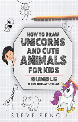 Cover image for How to Draw Unicorns and Cute Animals Bundle: 40 How to Draw Tutorials