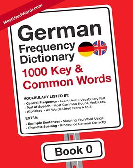 Imagen de portada para German Frequency Dictionary - 1000 Key & Common German Words in Context