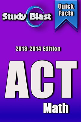 Imagen de portada para Study Blast ACT Math Prep