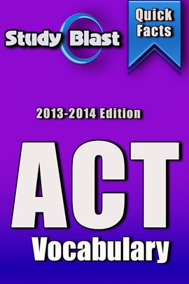 Cover image for Study Blast ACT Vocabulary Prep