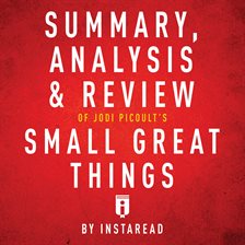 Cover image for Summary, Analysis & Review of Jodi Picoult's Small Great Things