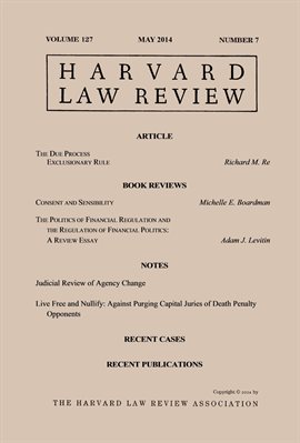 Imagen de portada para Harvard Law Review: Volume 127, Number 7 - May 2014