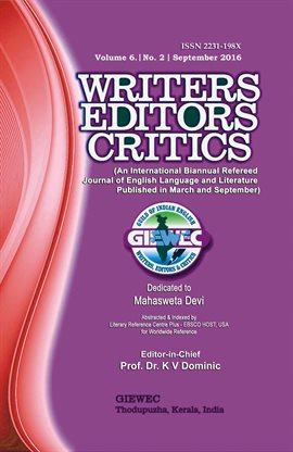 Cover image for Writers Editors Critics (WEC)