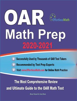 Cover image for OAR Math Prep 2020-2021: The Most Comprehensive Review and Ultimate Guide to the OAR Math Test