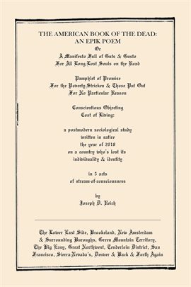 Cover image for The American Book of the Dead