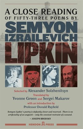 Cover image for A Close Reading of Fifty-three Poems by Semyon Izrailevich Lipkin