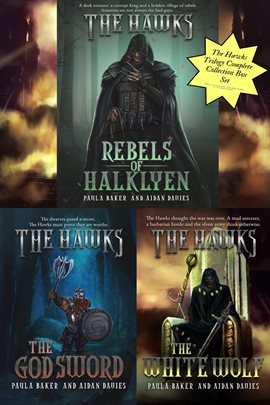 Cover image for The Hawks Trilogy Complete Collection Box Set (Rebels of Halklyen, The God Sword & The White Wolf)