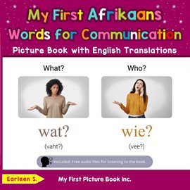 Cover image for My First Afrikaans Words for Communication Picture Book With English Translations