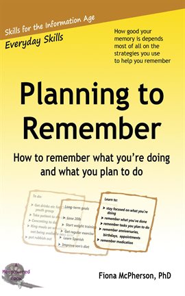 Imagen de portada para Planning to Remember