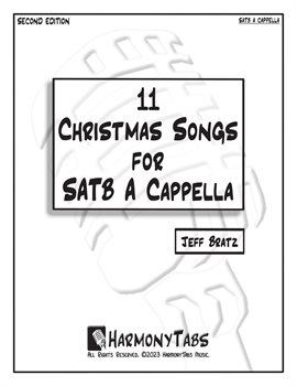 Imagen de portada para 11 Christmas Songs For SATB A Cappella