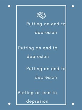 Cover image for Putting an end to depresion