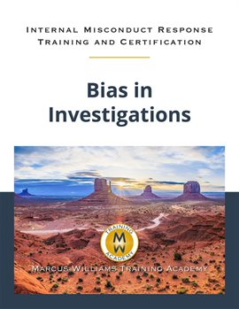 Cover image for Bias in Investigations