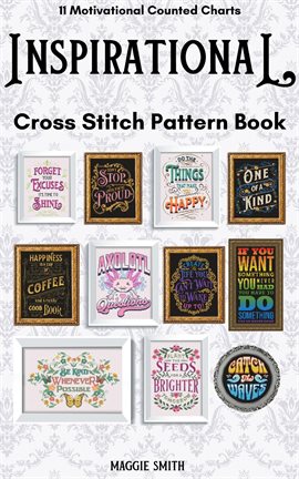 Cover image for Inspirational and Motivational Cross Stitch Pattern Book