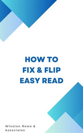 Imagen de portada para How to Fix and Flip Easy to Read Book
