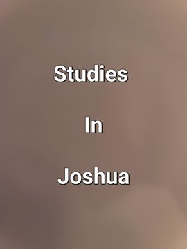 Cover image for Studies In Joshua
