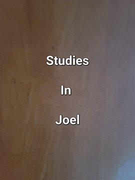 Cover image for Studies In Joel
