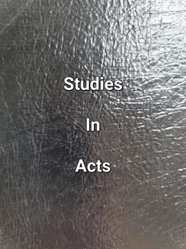 Cover image for Studies In Acts