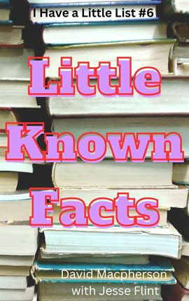 Cover image for Little Known Facts