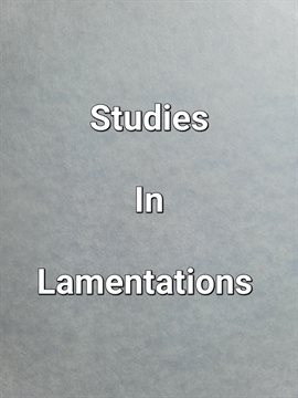 Cover image for Studies In Lamentations