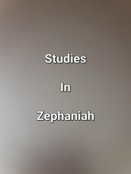 Cover image for Studies In Zephaniah