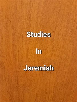 Cover image for Studies In Jeremiah