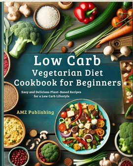 Cover image for Low Carb Vegetarian Diet Cookbook for Beginners: Easy and Delicious Plant-Based Recipes for a Lo