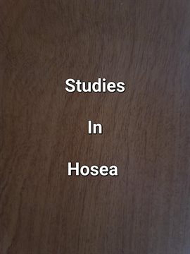 Cover image for Studies In Hosea