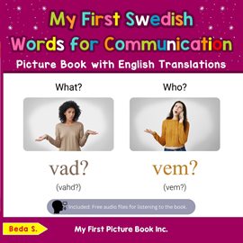 Cover image for My First Swedish Words for Communication Picture Book With English Translations