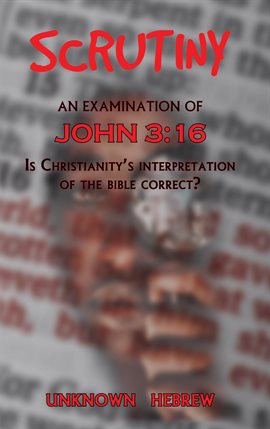 Cover image for Scrutiny, an Examination of John 3:16: Is Christianity's Interpretation of the Bible Correct