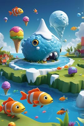 Story 1 "Swamp Sweet Balls" & Story 2 "Colorful Fish Ice Cream"