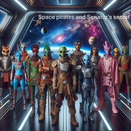 Cover image for Space Pirates and the Senator's Secret