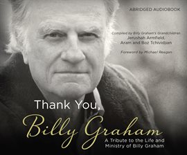 Cover image for Thank You, Billy Graham