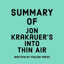 Cover image for Summary of Jon Krakauer's Into Thin Air